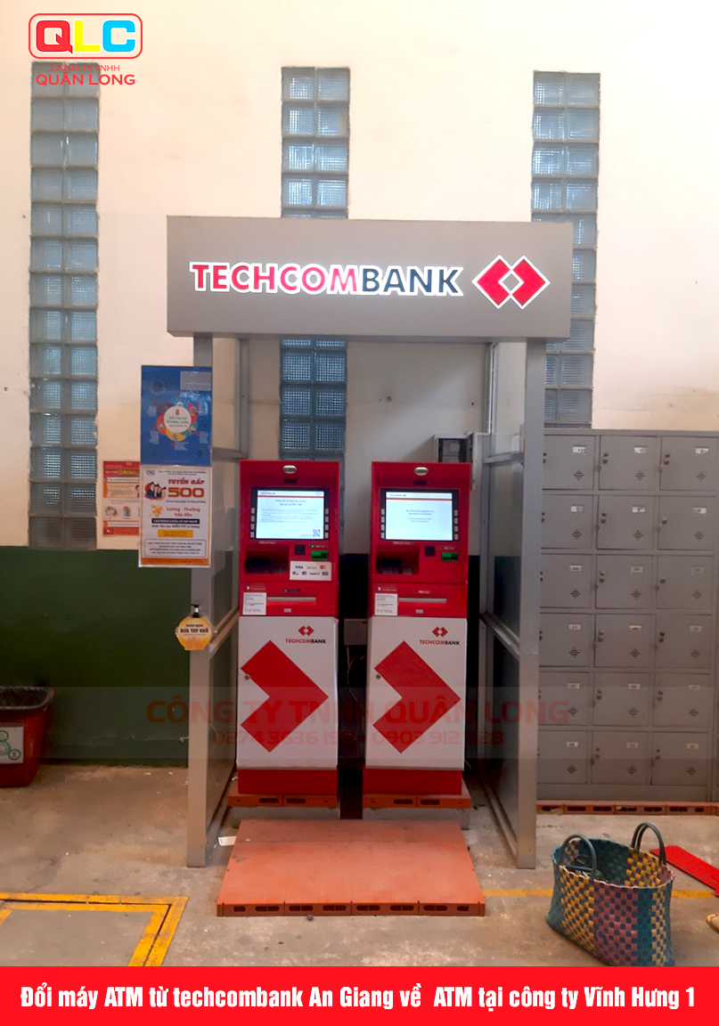 Thay máy ATM thành CDM cho TCB An Giang