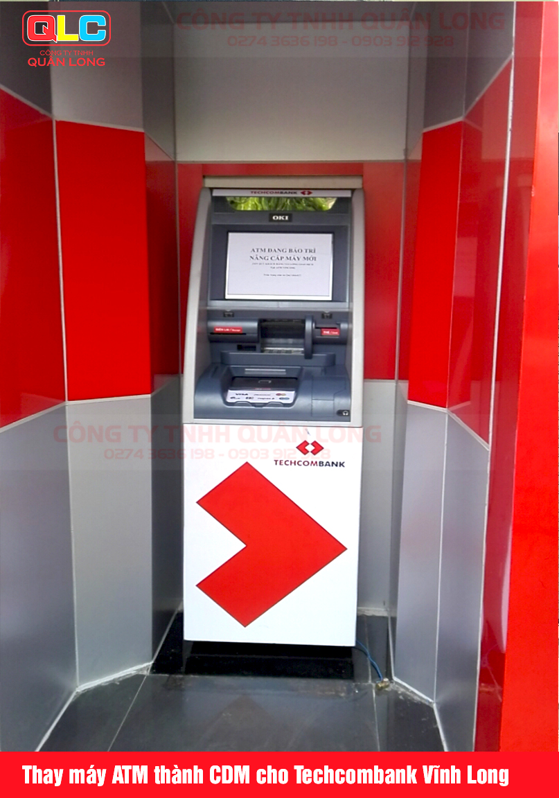 Thay máy ATM thành CDM cho TCB Vĩnh Long