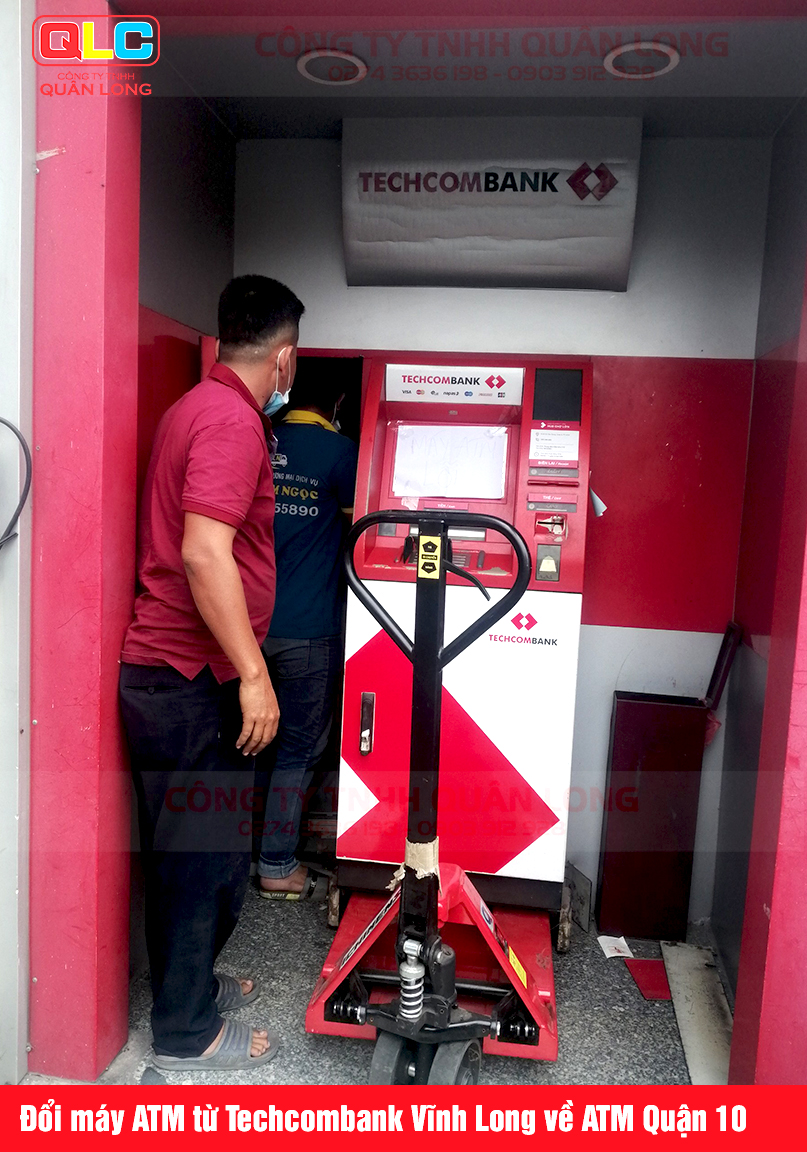 Thay máy ATM thành CDM cho TCB Vĩnh Long